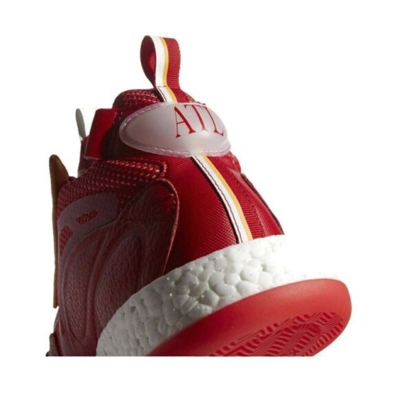 Adidas Zone Boost Mens 10 Atlanta Hawks Basketball Shoes FY0869 Collegiate Red - Picture 4 of 9